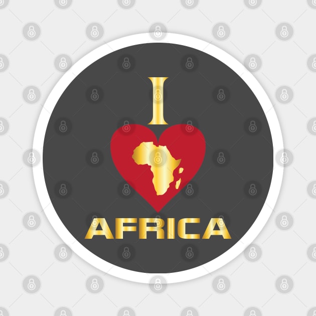 I love Africa, African civilizations Magnet by egygraphics